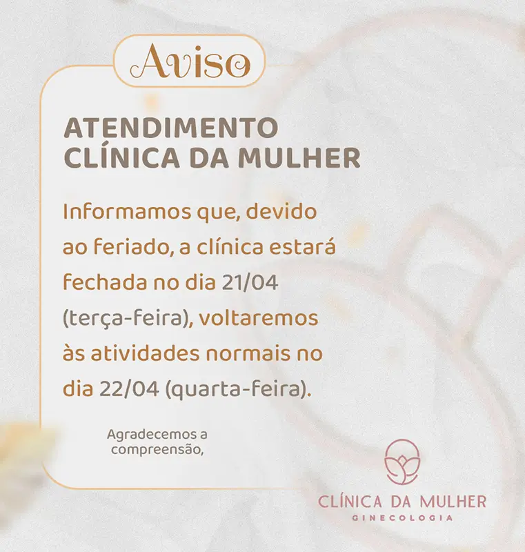 Comunicado horário de funcionamento - aniversário de brasília